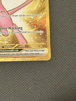 Mew ex 205/165 Scarlet & Violet 151 Full Art Secret Rare Holo Pokemon Card NM - Image 4