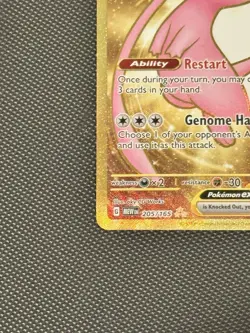 Mew ex 205/165 Scarlet & Violet 151 Full Art Secret Rare Holo Pokemon Card NM - Image 5