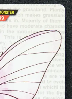 Venomoth Carddass Bandai 049 Green 1996 Nintendo Rare Pokemon Card Japanese F/S - Image 3