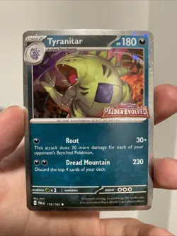 Tyranitar 135/193 Paldea Evolved Stamped - Pokemon Card - Image 1