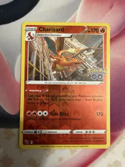 Charizard 010/078 Pokemon GO Reverse Holo NM - Image 1