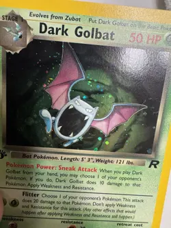 Pokemon Dark Golbat 1st Edition Holo WOTC 2000 Team Rocket 7/82 NM/Mint - Image 3