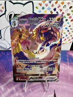 Pokemon TCG Rapid Strike Urshifu VMAX Brilliant Stars Full Art Holo TG21/TG30 NM - Image 1