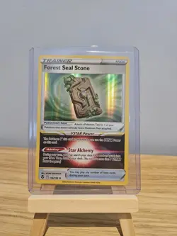 Pokemon TCG Forest Seal Stone Silver Tempest Holo Rare 156/195 - Image 1