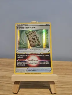 Pokemon TCG Forest Seal Stone Silver Tempest Holo Rare 156/195 - Image 3