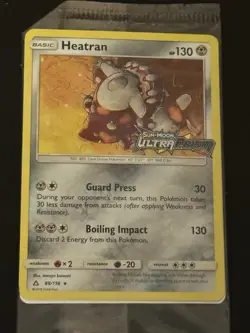 Heatran Sun And Moon Ultra Prism Promo 88/156 SEALED MINT Pokemon Card - Image 1