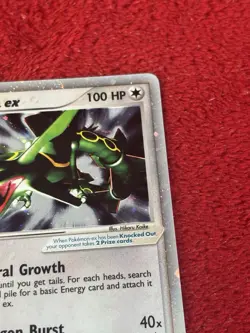 Rayquaza ex 97/97 Dragon Holo 2003 Pokemon Card Played - Image 2