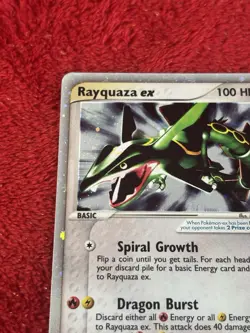 Rayquaza ex 97/97 Dragon Holo 2003 Pokemon Card Played - Image 3