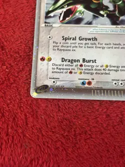 Rayquaza ex 97/97 Dragon Holo 2003 Pokemon Card Played - Image 4