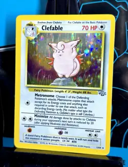 Clefable 1/64 Jungle Set Unlimited Holo Rare WOTC Pokemon Card - LP Condition - Image 3
