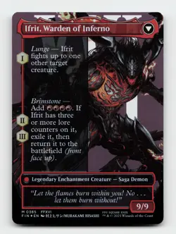 Clive, Ifrit's Dominant FOIL Borderless FINAL FANTASY Magic The Gathering Card - Image 2