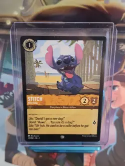 Exclusive Disney Lorcana DEMO Card Mint Stitch - New Dog - Image 2