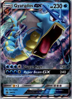 Gyarados GX - SM Black Star Promo SM212 - Full Art Holo - Pokemon Card - Image 1