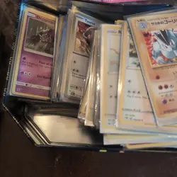 Over 2 LBs Of Pokemon Cards In Collector Cramorant Tin Surprise Lot - Image 3