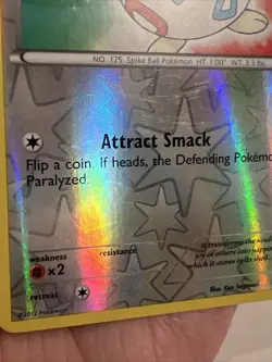 LP- Togepi 110/149 Reverse Holo Boundaries Crossed AUTHENTIC Pokemon Card - Image 2