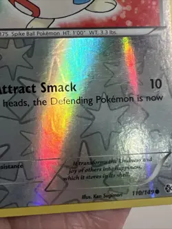 LP- Togepi 110/149 Reverse Holo Boundaries Crossed AUTHENTIC Pokemon Card - Image 3