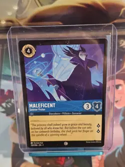 Exclusive Disney Lorcana DEMO Card Mint Maleficent - Sinister Visitor - Image 2