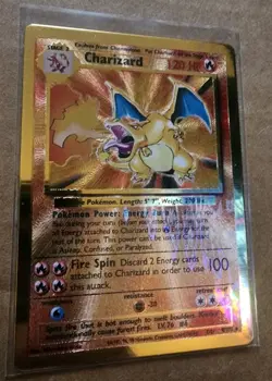 Pokemon Celebrations Charizard Gold Metal Card #4/102 Promo - Image 1