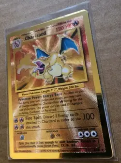 Pokemon Celebrations Charizard Gold Metal Card #4/102 Promo - Image 3