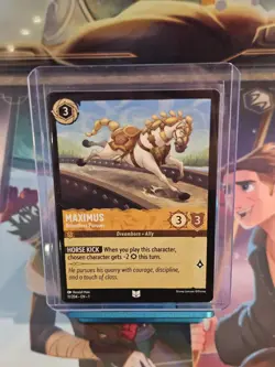 Exclusive Disney Lorcana DEMO Card Mint Maximus - Relentless Pursuer - Image 2