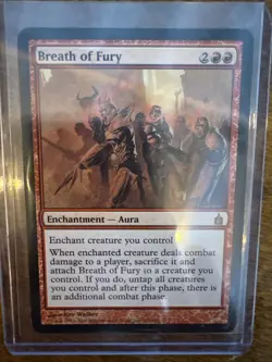 MTG Magic the Gathering Card Ravnica Breath of Fury - Image 1