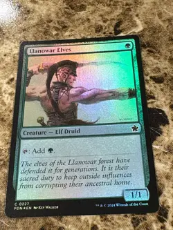 LLANOWAR ELVES Magic MTG Foundations Foil - Image 1