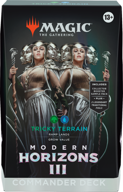 MTG Tricky Terrain Modern Horizons 3 Commander Deck Magic the Gathering - Image 1