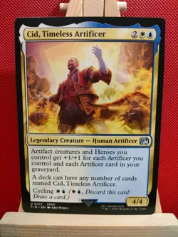 Cid, Timeless Artificer 0417 - Final Fantasy - Uncommon - NM (see pics) MTG - Image 1