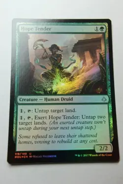 MTG Hope Tender x1-Foil -Hour of Devastation-Lightly Played - Image 1