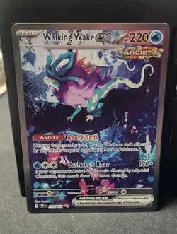 Pokemon TCG: SV05 Temporal Forces - Walking Wake ex 205/162 SIR Single NM - Image 1