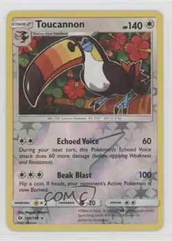 Toucannon Reverse Foil Pokemon Sun & Moon Base #108 - Image 1