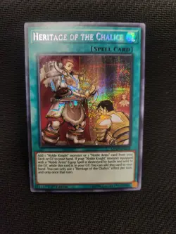 Yugioh Heritage of the Chalice MP19-EN224 Secret Rare 1st Ed NM - Image 1