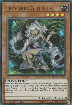 Yugioh! LP Traptrix Genlisea - DUOV-EN054 - Ultra Rare - 1st Edition Lightly Pla - Image 1