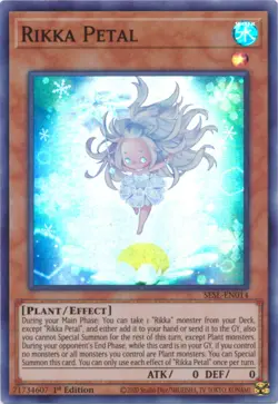 Yugioh! LP Rikka Petal - SESL-EN014 - Super Rare - 1st Edition Lightly Played, E - Image 1