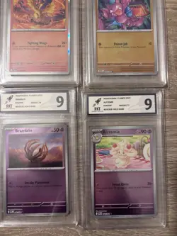 Bundle 9 Slabs RKT Graded Cards Phantasmal Flames Holos And Reverse Holos - Image 4