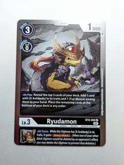 Ryudamon BT8-060 R - Digimon Card Game New Awakening - Image 1