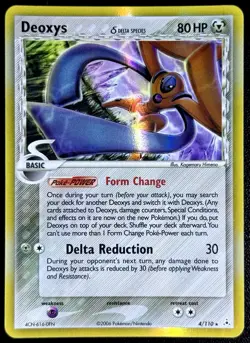 Deoxys Delta Species (Defense) EX Holon Phantoms 4/110 Holo Rare Pokemon Card NM - Image 1