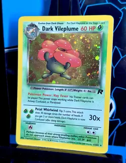 Dark Vileplume 13/82 Team Rocket Holo Pokemon Card - Near Mint Condition - Image 3