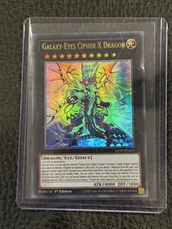 Galaxy-Eyes Cipher X Dragon GFTP-EN011 Ultra Rare Yugioh Card 1st Edition ?? - Image 2