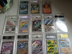 Job Lot 13 Pokemon Graded Cards Slabs - Image 1
