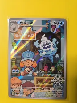 Vanillish Illustration Rare Snowflake Stamp Paradox Rift 190/182,NM Pokemon Card - Image 1