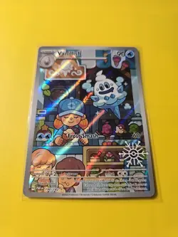 Vanillish Illustration Rare Snowflake Stamp Paradox Rift 190/182,NM Pokemon Card - Image 2