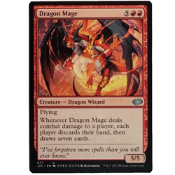 x1 Dragon Mage J22 MTG M/NM Uncommon Red Creature Dragon Wizard Jumpstart 2022 - Image 1
