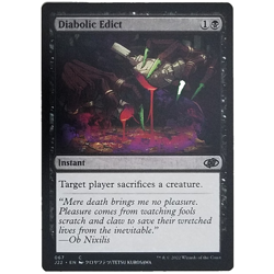 x1 Diabolic Edict J22 MTG M/NM Common Black Instant Jumpstart 2022 TCG CCG - Image 1