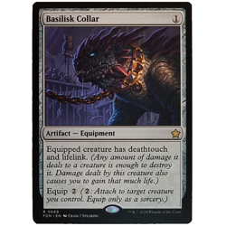 x1 Basilisk Collar FDN MTG M/NM Rare Colorless Artifact Equipment Foundations - Image 1