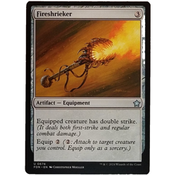 x1 Fireshrieker FDN MTG M/NM Uncommon Colorless Artifact Equipment Foundations - Image 1