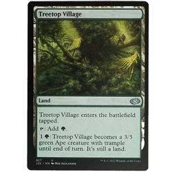 x1 Treetop Village J22 MTG M/NM Uncommon Land Green Jumpstart 2022 TCG CCG - Image 1