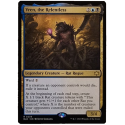 x1 Vren, the Relentless MTG BLB M/NM Multi-Color Rare Legendary Creature Rat TCG - Image 1
