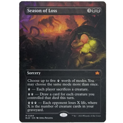 x1 Season of Loss (Borderless) 0284 MTG BLB M/NM Black Mythic Sorcery TCG CCG - Image 1