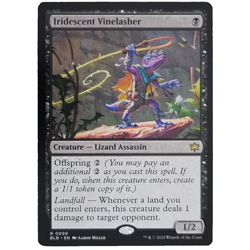 x1 Iridescent Vinelasher MTG BLB M/NM Black Rare Creature Lizard Assassin TCG - Image 1